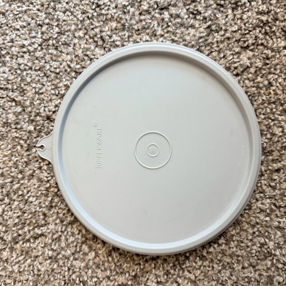 Vintage Tupperware Lid Replacement Gray 6 Inch